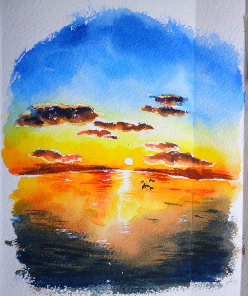 Рисунки красками