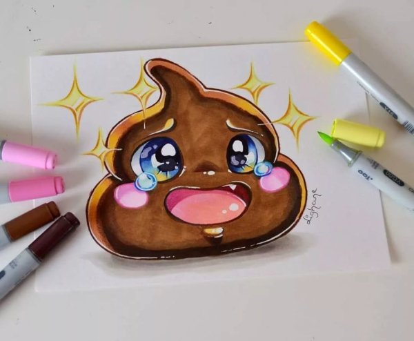 Мультяшный скетч маркерами