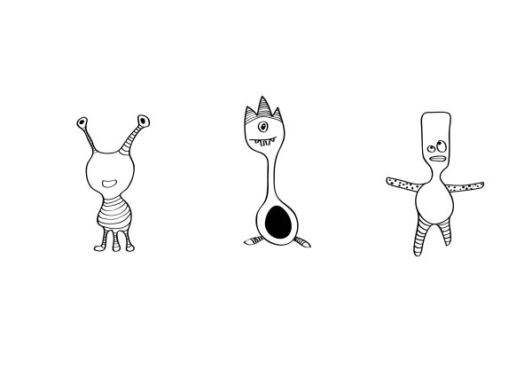 Веселые рисунки маркерами