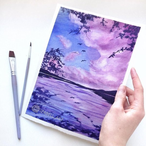 Идеи для рисования акварелью