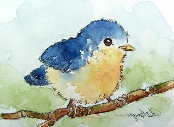 Рисунки акварелью