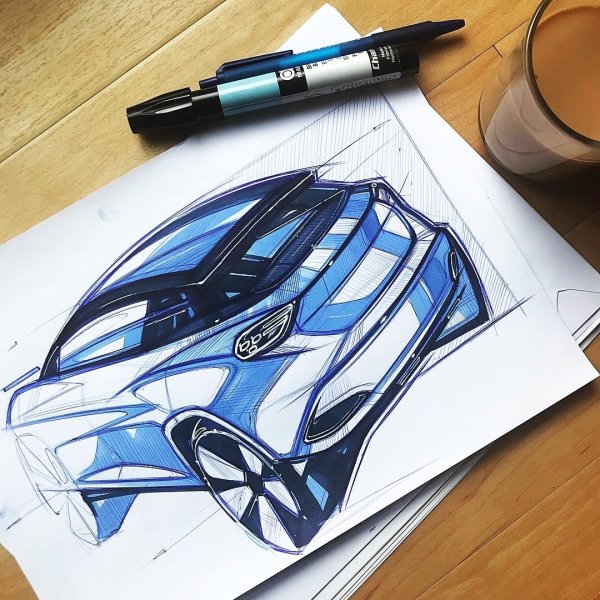 Рисунки маркерами для скетчинга легкие