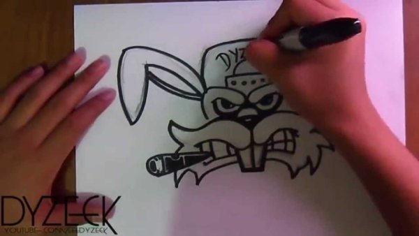 Рисовать граффити маркером