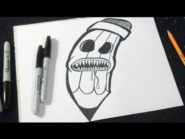 Скетчи граффити для начинающих