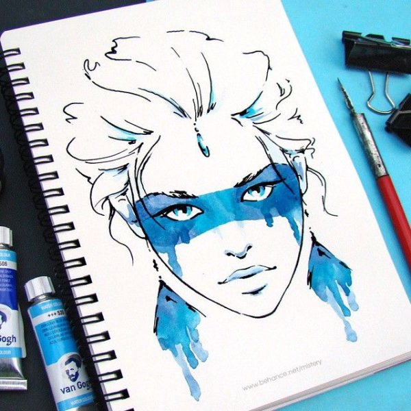 Скетчи маркерами