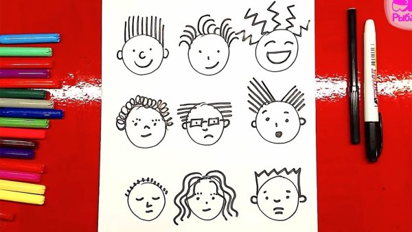 Рисунки для срисовки маркерами для начинающих