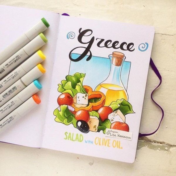 Рисунки маркерами