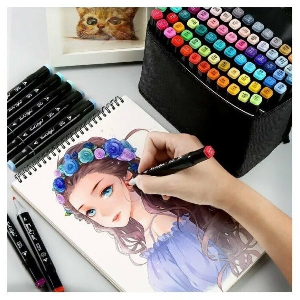 Рисунки спиртовыми маркерами