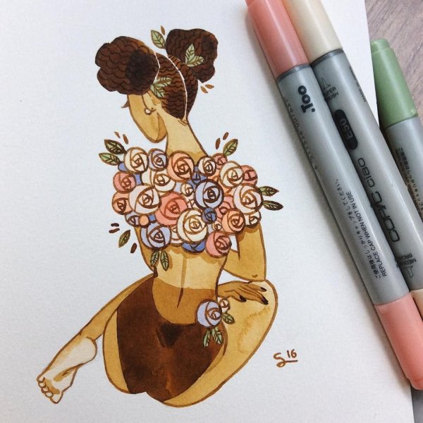 Красивые рисунки фломастерами