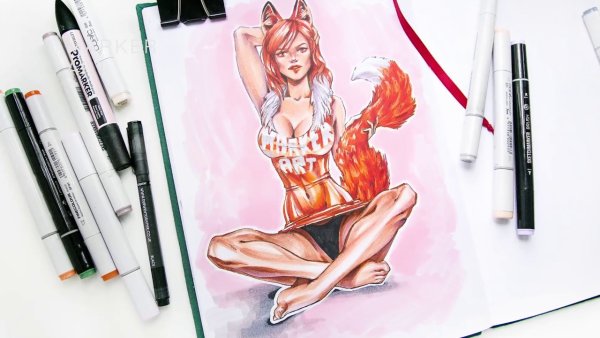 Скетчинг фломастерами