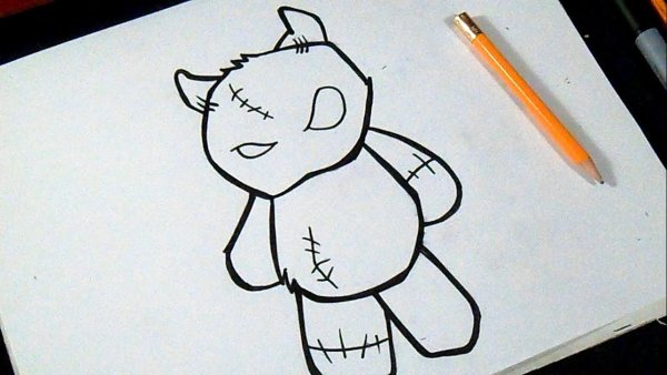 Маленькие рисунки фломастерами легко