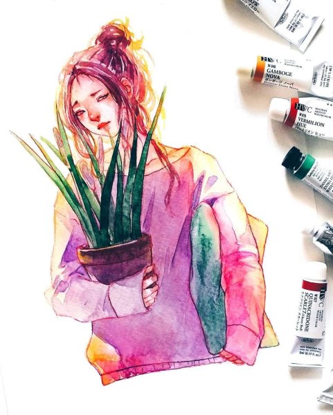 Эстетичные рисунки маркерами