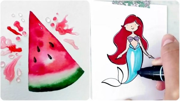 Цветы для рисования маркерами для скетчинга