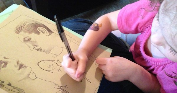 Рисунок на день рождения легкий