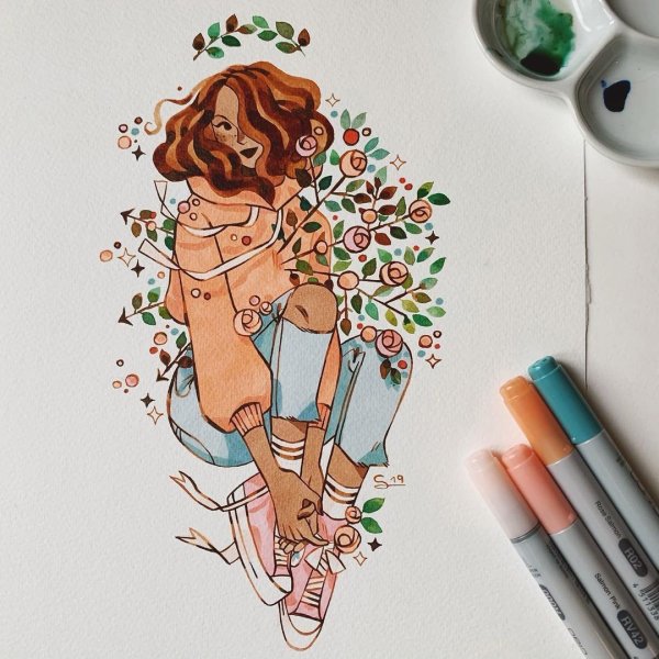 Рисунки для срисовки маркерами