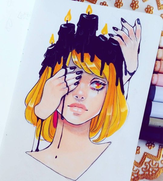 Идеи для рисования маркерами