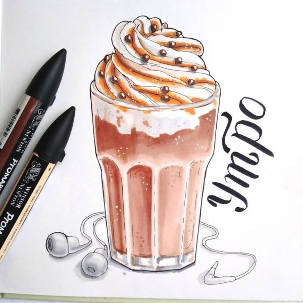 Живопись фломастерами