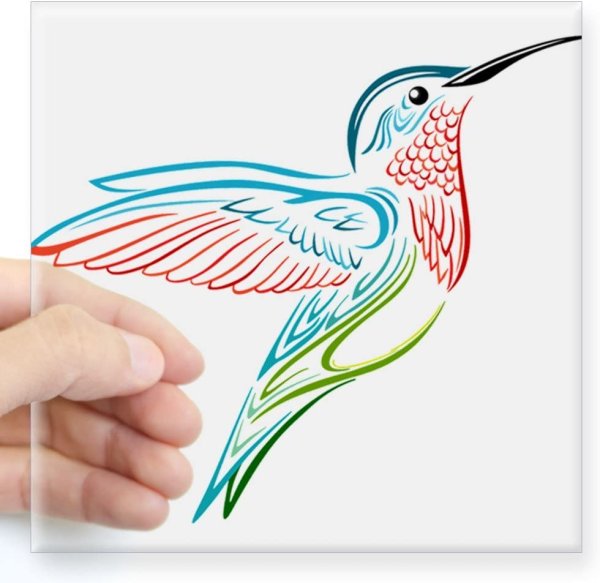 Стилизованная птичка Колибри