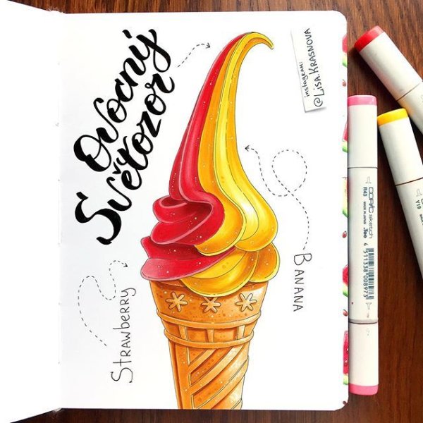 Рисование спиртовыми маркерами для начинающих