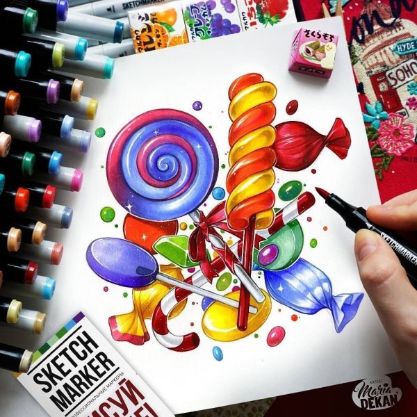 Кексики маркерами