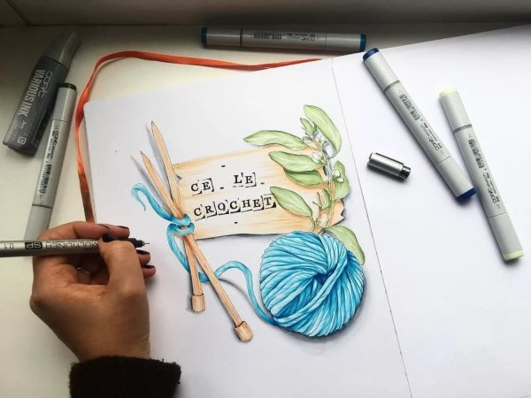 Рисунки цветные легкие