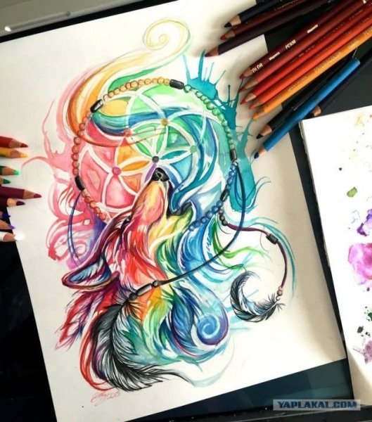 Скетчи фломастеры карандаш