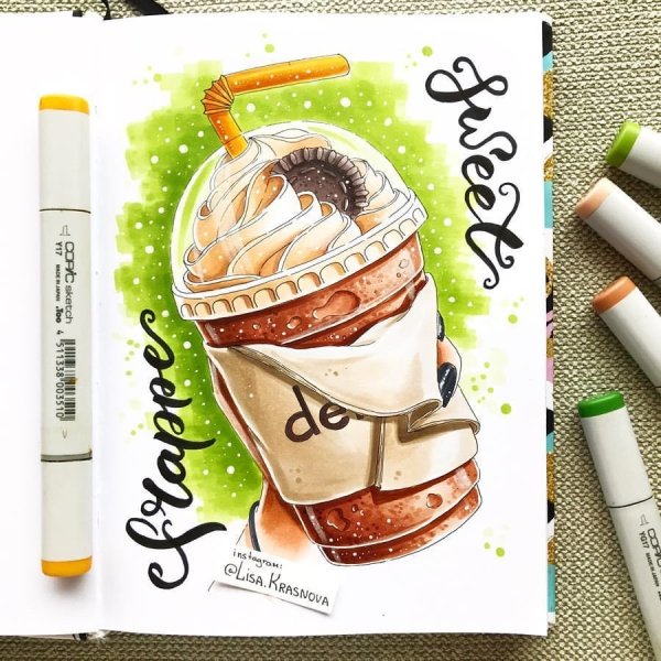 Рисунки для срисовки фломастерами