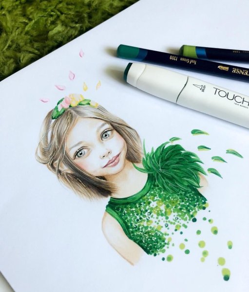 Рисунки маркерами