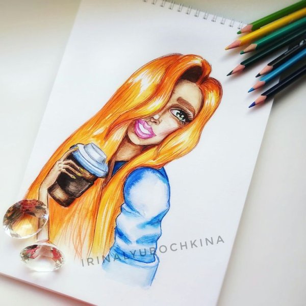 Девочки спиртовыми маркерами