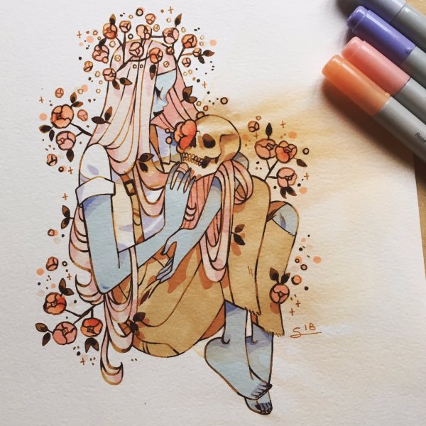 Рисунки маркерами