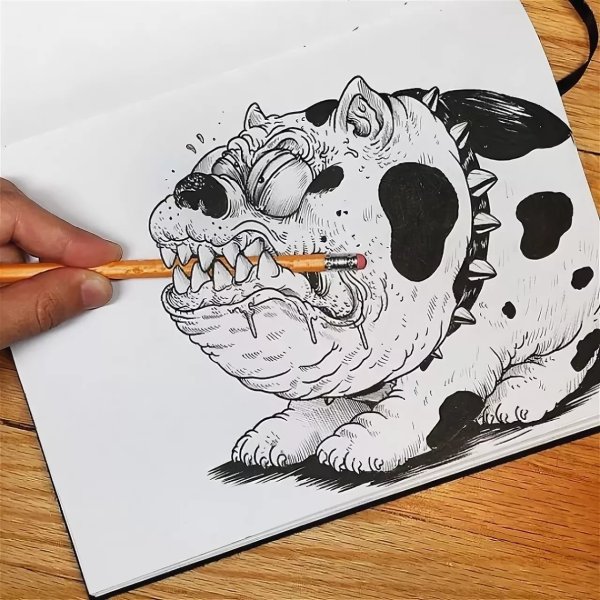 Рисунок легкий фломастером профессиональными