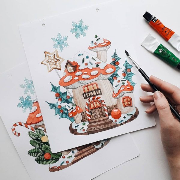 Рисунки фломастерами