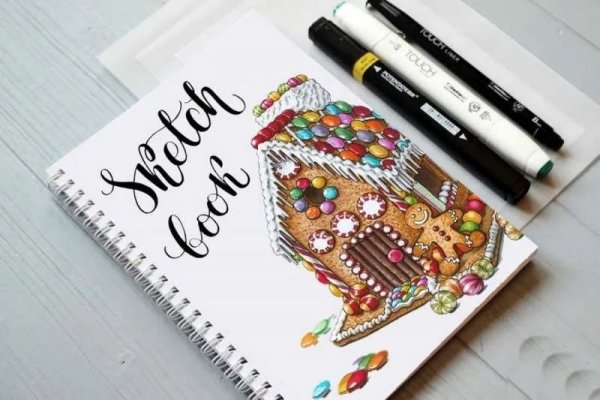 Новогодние скетчи маркерами