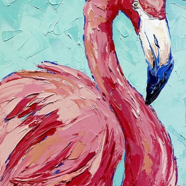 Пейзаж масляной пастелью