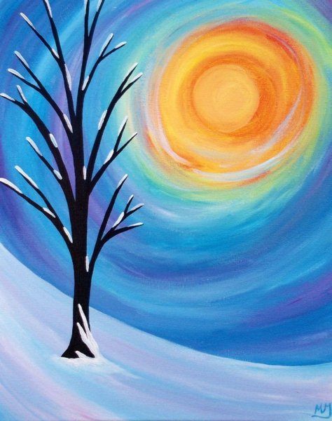 Картины гуашью