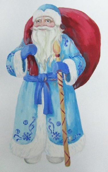 Рисовать Деда Мороза