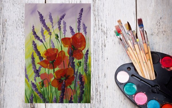 Правополушарное рисование одуванчики