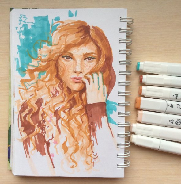 Рисунки фломастерами