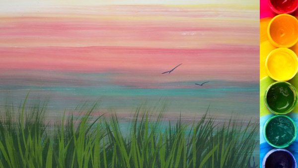 Бельчев картины горы акрилом