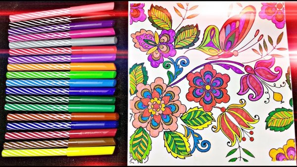 Рисунки Раскрашенные фломастерами