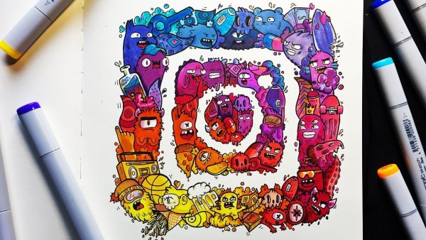 Рисунки маркерами TOUCHFIVE