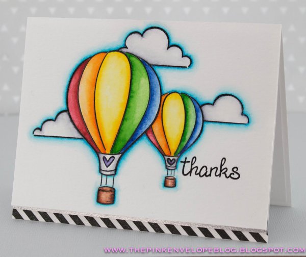 Воздушный шар маркерами для скетчинга