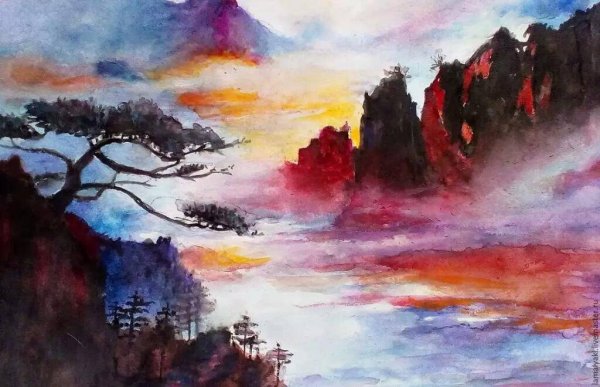 Рисунки красками легко