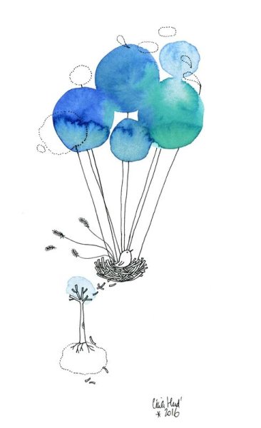 Котик с шариками