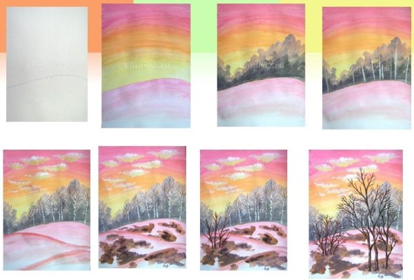 Рисование гуашью