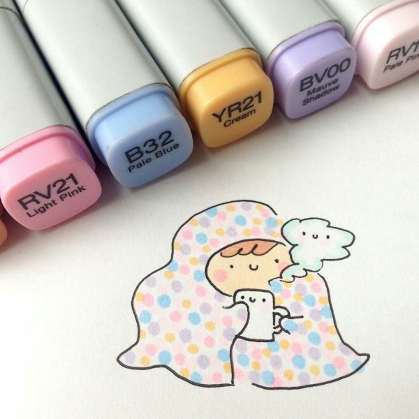 Красивые маленькие рисуночки фломастерами