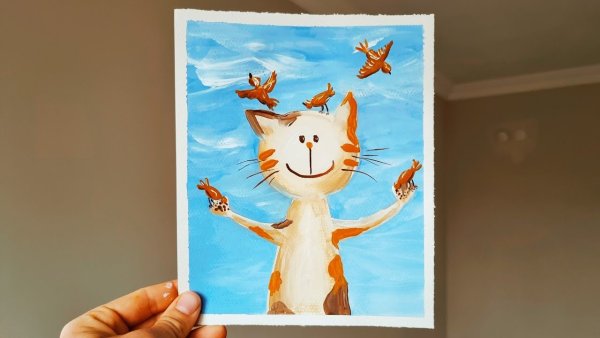 Рисунки акварелью несложные