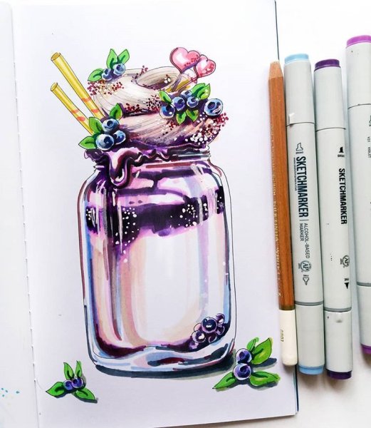 Скетчинг коктейль