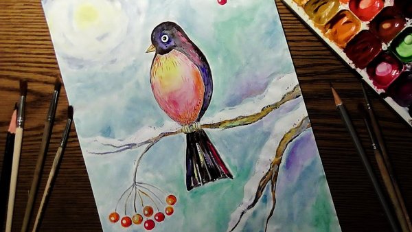 Рисунки из красок