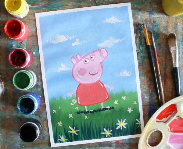 Рисунки для срисовки красками